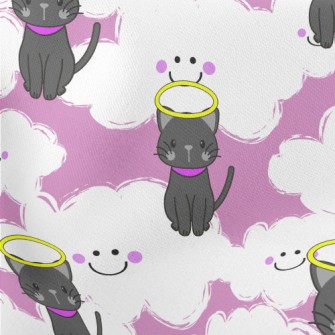 Angel Cat In Heaven Stretch Ponte