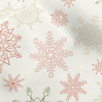 Colorful Beautiful Snowflakes Micro Fleece