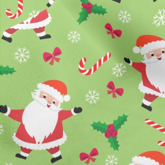 Happy Singing Santa Claus Micro Fleece