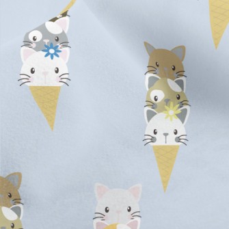Cat Ice Cream Cone Micro Fleece
