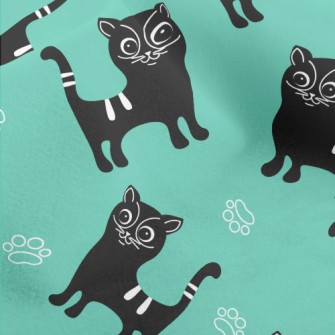 Cartoon Cat Micro Fleece