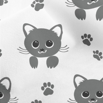 Cute Big Eyes Cat Micro Fleece