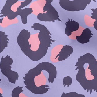 Pink And Purple Leopard Print Micro Fleece