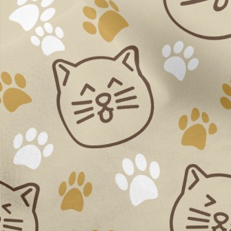 Japanese Style Smiling Cat And Micro Fleece