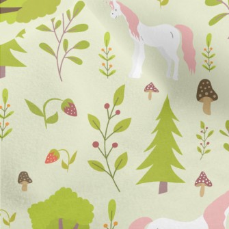 Elegant Forest Unicorn Micro Fleece