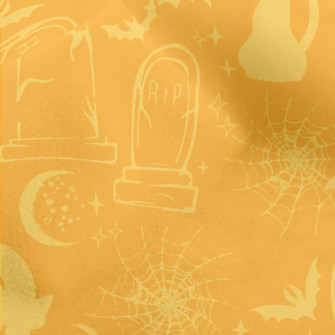 Halloween Elements Silhouette Micro Fleece