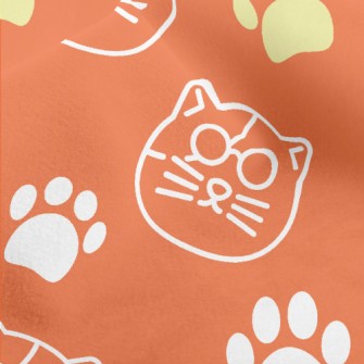 Simple Line Cat Micro Fleece