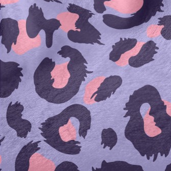 Pink And Purple Leopard Print Minky