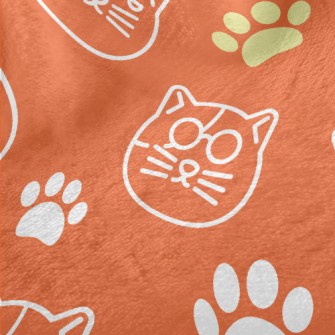 Simple Line Cat Minky