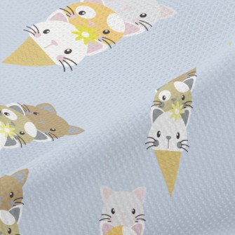 Cat Ice Cream Cone Piqué