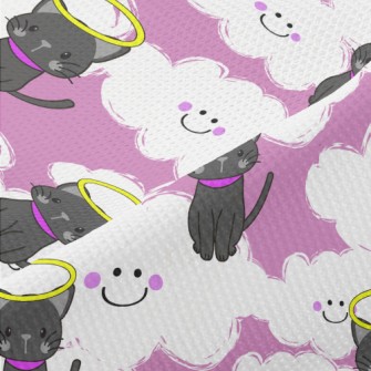 Angel Cat In Heaven Piqué