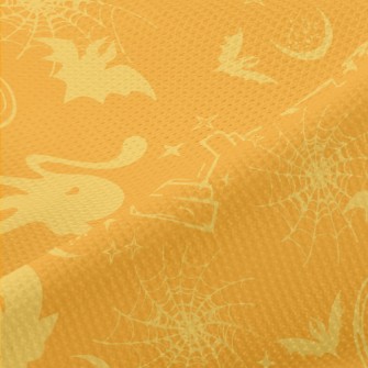 Halloween Elements Silhouette Piqué