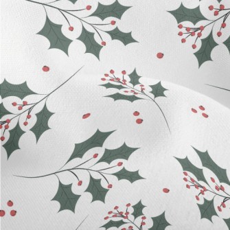 Eastern Blue Twigs And Berries Lightweight Performance Linen