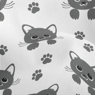Cute Big Eyes Cat Lightweight Performance Linen