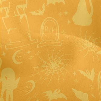 Halloween Elements Silhouette Lightweight Performance Linen