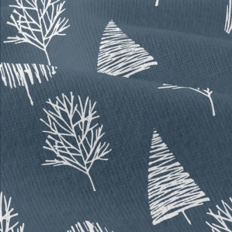 Hand Drawn Winter Forest Modern Jersey