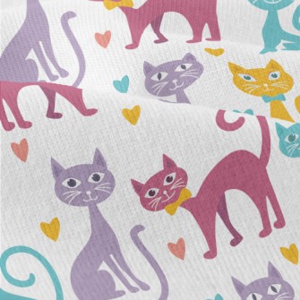 Colorful Cartoon Cat Modern Jersey