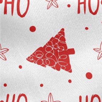 Santa Claus HOHO Smile Jersey Backed Fleece