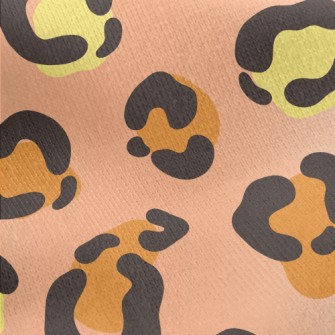 Two-tone Leopard Print Jersey Backed Fleece