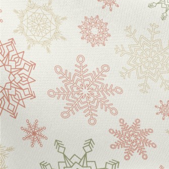 Colorful Beautiful Snowflakes Pongee