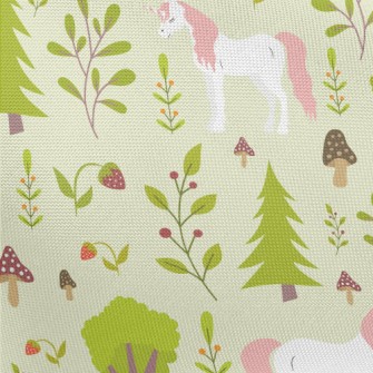 Elegant Forest Unicorn Pongee