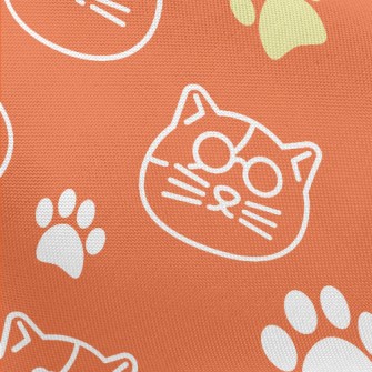 Simple Line Cat Pongee