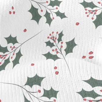 Eastern Blue Twigs And Berries Stretch Jersey