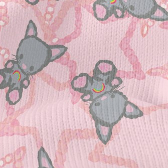 Cute Rainbow Teddy Cat Stretch Jersey