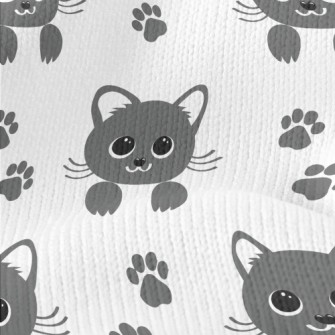 Cute Big Eyes Cat Stretch Jersey