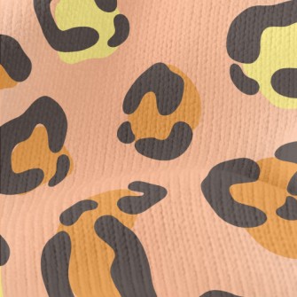 Two-tone Leopard Print Stretch Jersey