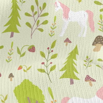 Elegant Forest Unicorn Stretch Jersey