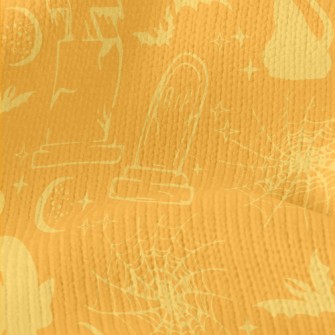 Halloween Elements Silhouette Stretch Jersey