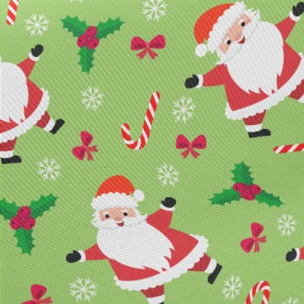 Happy Singing Santa Claus Midweight Cotton Poplin