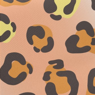 Two-tone Leopard Print Midweight Cotton Poplin