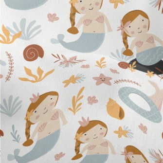 Fairy Tale Mermaid Princess Lightweight Performance Linen