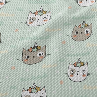 Unicorn Horn Cat Birdseye Piqué