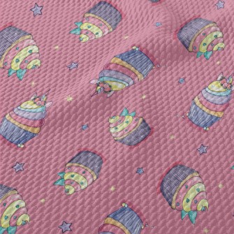 Colorful Shaped Cakes Birdseye Piqué