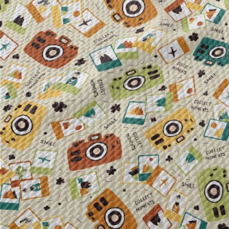 Colorful Camera Films Birdseye Piqué