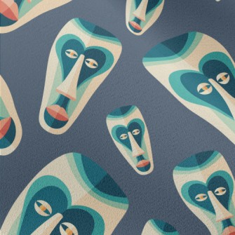 Traditional Tribal Mask Chiffon