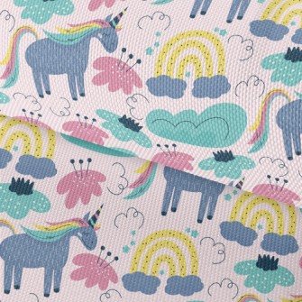 Quiet Colorful Unicorn Waterproof Oxford