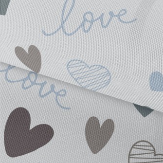 Simple Shape Love Heart Waterproof Oxford
