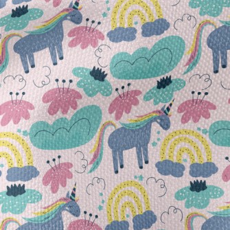 Quiet Colorful Unicorn Waterproof Canvas