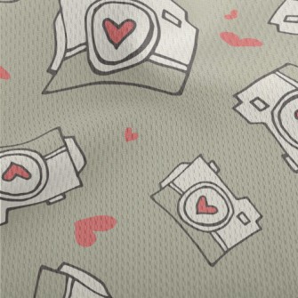 Love Lens Camera Athletic Mesh Flat Back