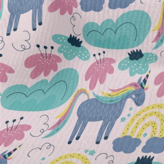 Quiet Colorful Unicorn Terry