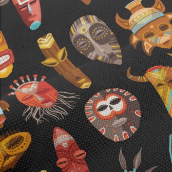 Special Tribal Masks Performance Linen
