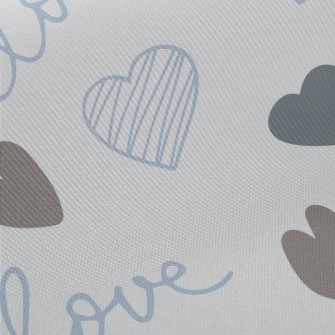 Simple Shape Love Heart Twill