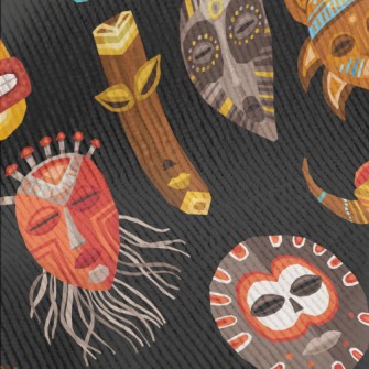 Special Tribal Masks Standard Corduroy