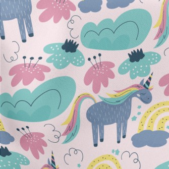 Quiet Colorful Unicorn Stretch Ponte