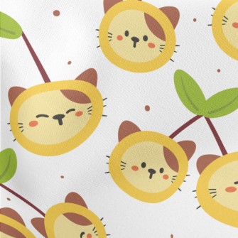 Cherry Cat Stretch Ponte