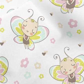 Shy Butterfly Princess Micro Fleece